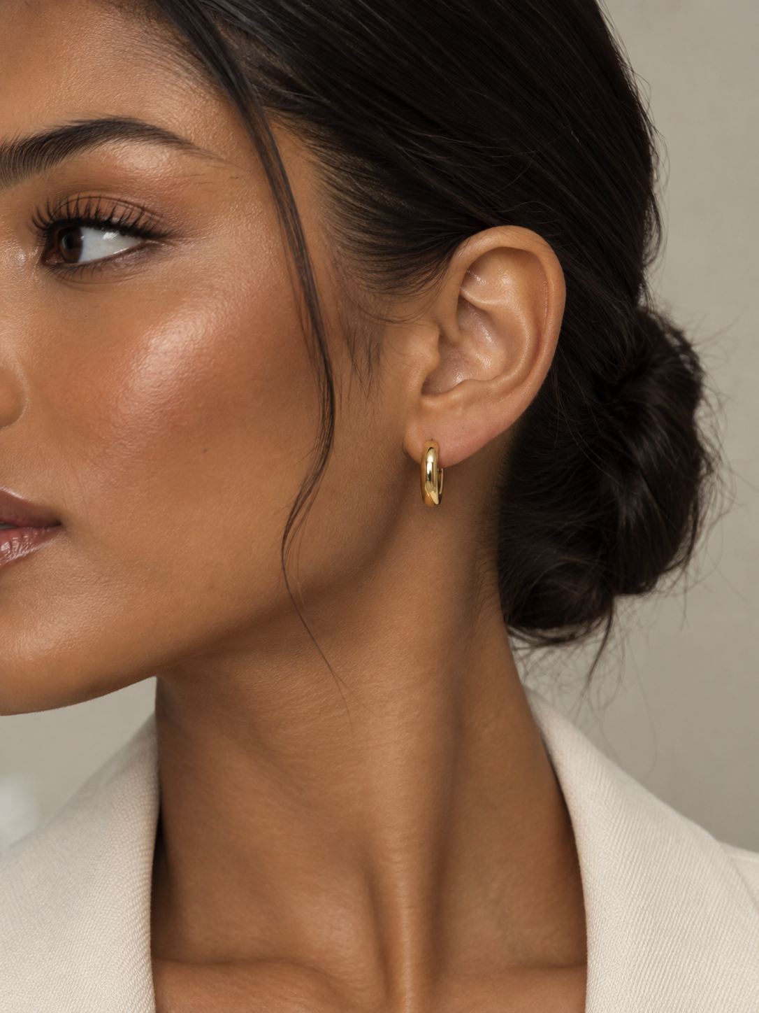 Gold Chunky Hoops