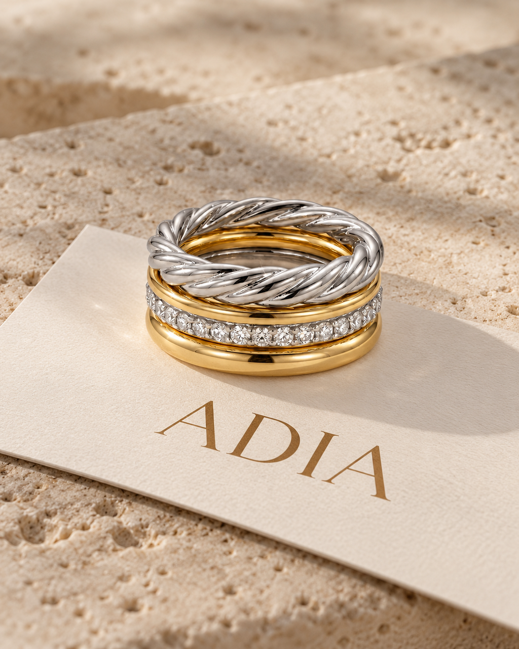 The Duo Stack Ring Set
