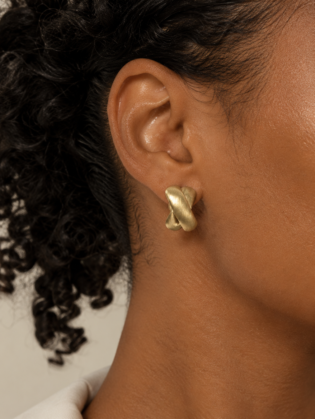 Twill Gold Earrings