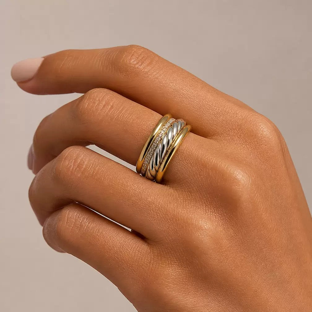 The Duo Stack Ring Set
