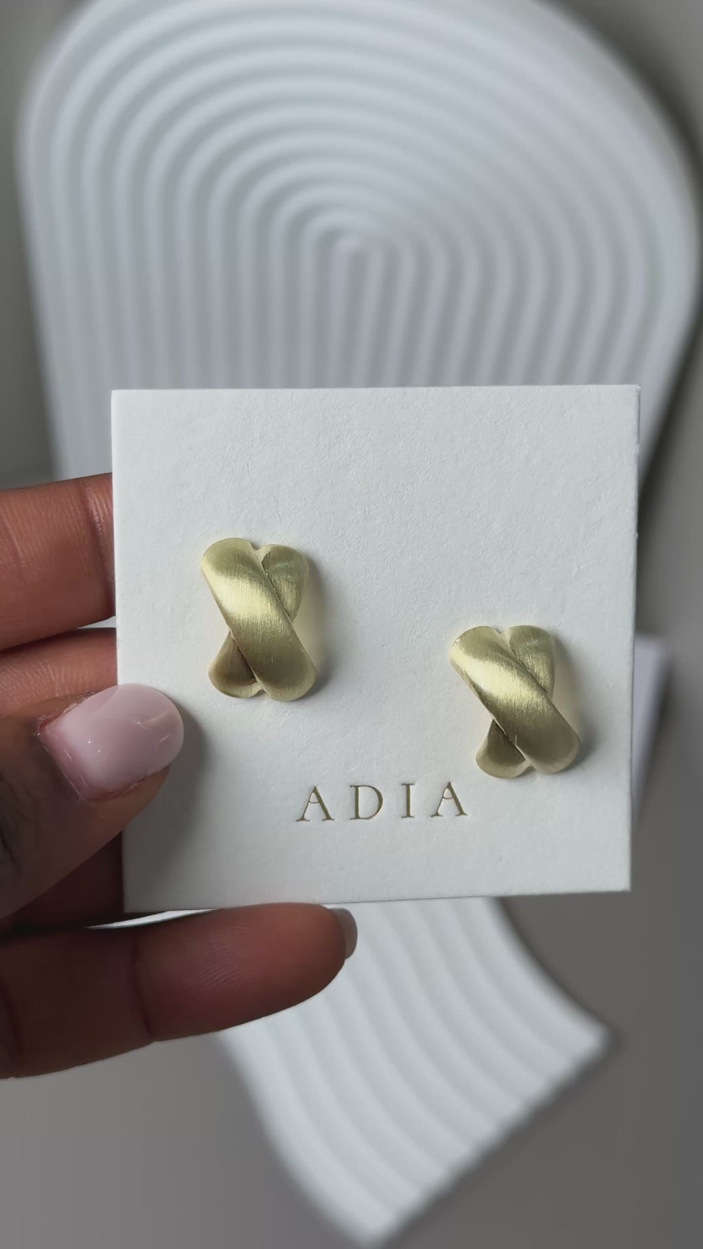 Twill Gold Earrings